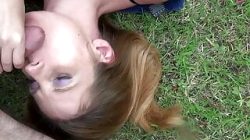 Amateur Double penetration try outdoor with german milf
