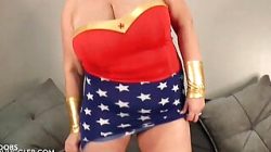 British Mature Milf Carol Brown shows off her fit body & big boobs in fetish wear