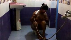 full desi bhabhi sexy in saree dress indian style bathroom