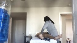 Legit Ebony RMT CAN'T Help Herself And Give In To Asian Cock