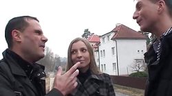 sexy czech babe picked up for threesome