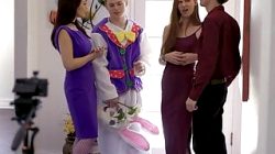 Stepson Tricks Stepmom And Stepsister With Easter Costume
